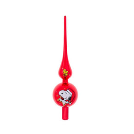 12" Snoopy Glass Final Tree Topper