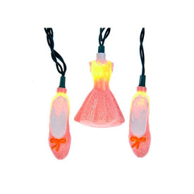 10-Light Glitter Tutu and Ballet Shoes Set