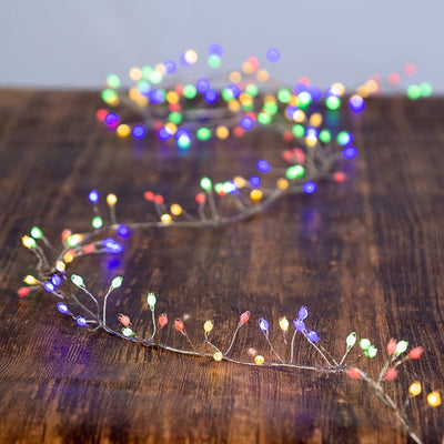 9.8' Cluster Light Set with 300 Multi-Color LED Lights