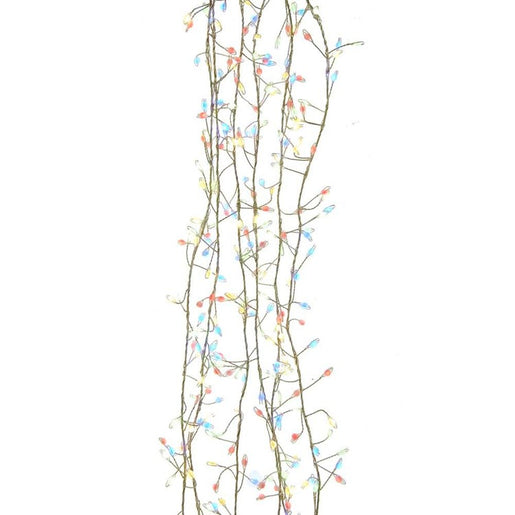 9.8' Cluster Light Set with 300 Multi-Color LED Lights
