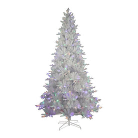 9' Pre-Lit Artificial Jackson White Pine Tree with Multi-Colored LED Lights
