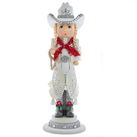 18" Hollywood Rhinestone Cowgirl Nutcracker