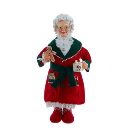 17.25" Mrs. Claus with Cookies and Cocoa