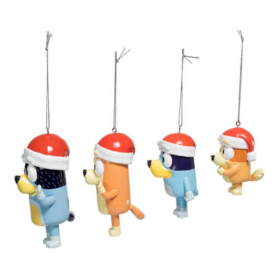 Bluey and Family Ornaments Set of 4
