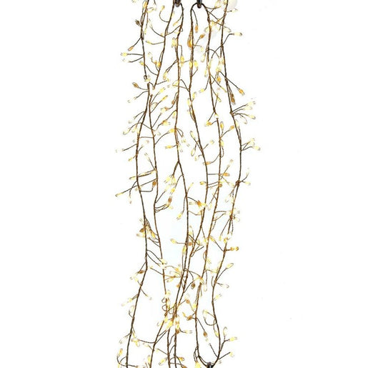 9.8' Cluster Light Set with 300 Warm White LED Lights