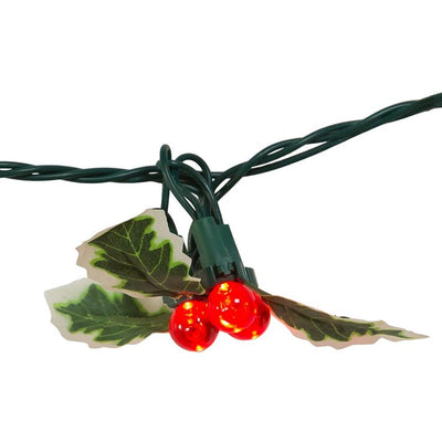 36-Light Holly Berry Clusters Light Set