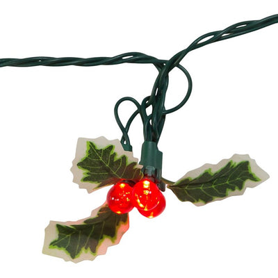 36-Light Holly Berry Clusters Light Set