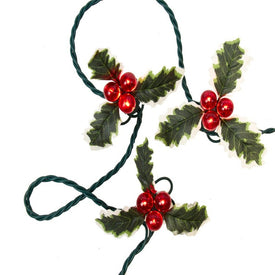 36-Light Holly Berry Clusters Light Set