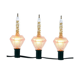 7-Light Gold Glitter Diamond Bubble Light Set