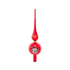 12" Mickey Mouse Glass Finial Tree Topper