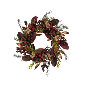 24" Unlit Rattan Wreath