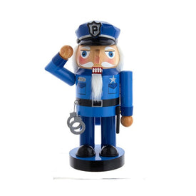 10" Wooden Police Nutcracker