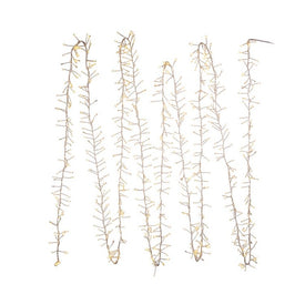 24' Pre-Lit Twinkle Cluster Garland with 720 Warm White LED Lights