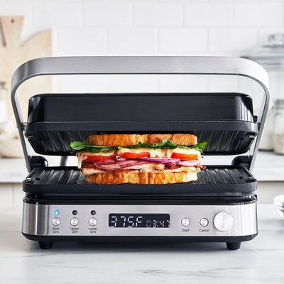 Bistro Contact Grill/Griddle - Stainless Steel with Black Control Panel
