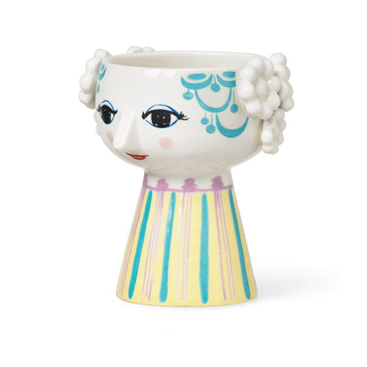 Eva 3.7" Candle Holder - Light Blue