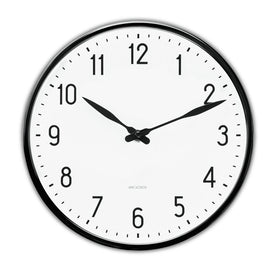 Station 8.3" Wall Clock - White/Black