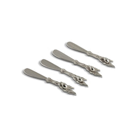 Oliveira Spreaders Set of 4 - Silver
