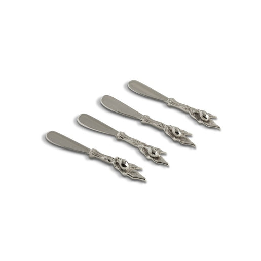 Oliveira Spreaders Set of 4 - Silver