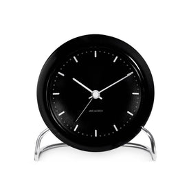 City Hall 4.7" Table Clock - Black
