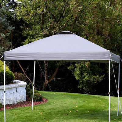Premium 10' x 10'Pop-Up Canopy Shade with Vent - Gray