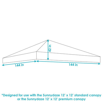 Standard 12' x 12' Pop-Up Canopy Shade - Blue