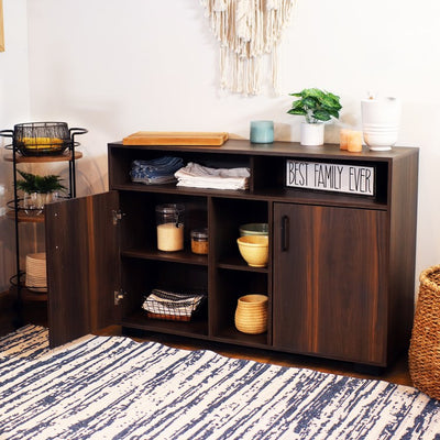Anthony Indoor Sideboard Storage Buffet Cabinet with Shelves