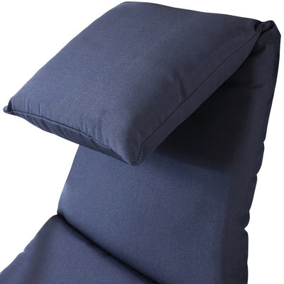Replacement Cushion and Umbrella Fabric for Outdoor Hanging Lounge Chair - Navy Blue