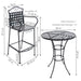 IEO-205-212 Outdoor/Patio Furniture/Patio Bar Furniture