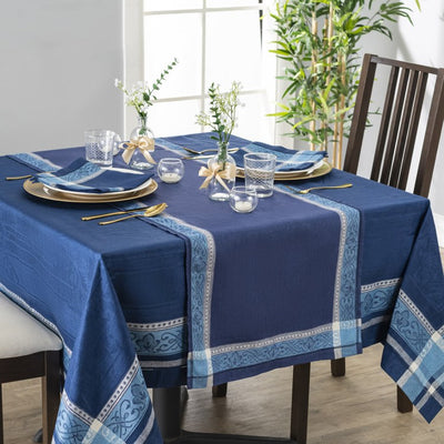 Astra 71" x 124" Tablecloth - Shades of Blue
