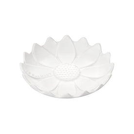 Flower Spoon Rest - White