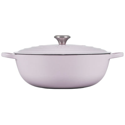 Signature 3.75-Quart Cast Iron Oval Casserole with Stainless Steel Knob - Shallot