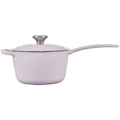 Signature 1.75-Quart Cast Iron Saucepan with Stainless Steel Knob - Shallot