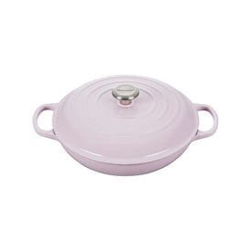 Signature 3.5-Quart Cast Iron Braiser with Stainless Steel Knob - Shallot