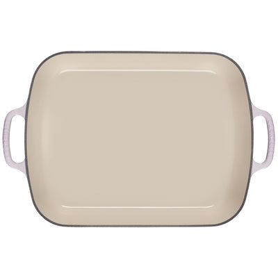 Signature 5.25-Quart Cast Iron Rectangular Roaster - Shallot