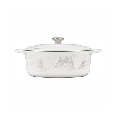 Signature 6.75-Quart Oval Dutch Oven - Marble Applique