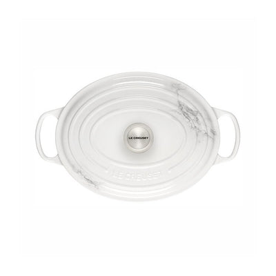 Signature 6.75-Quart Oval Dutch Oven - Marble Applique