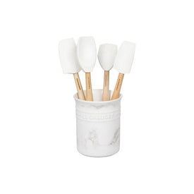 Craft Series Five-Piece Utensil Set with Crock - Marble Applique