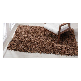 4' x 6" Shag Area Rug - Pecan