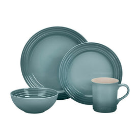 Vancouver 16-Piece Stoneware Dinnerware Set - Sea Salt