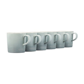 12 Oz London Mugs Set of 6 - Sea Salt