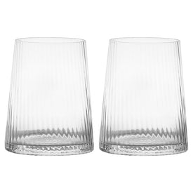 Empire Clear Double Old Fashioned Tumblers Set of 2