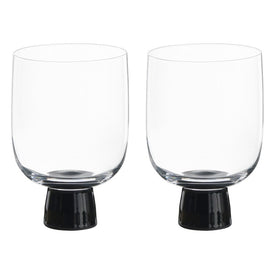Oslo Double Old Fashioned Tumblers Set of 2 - Black