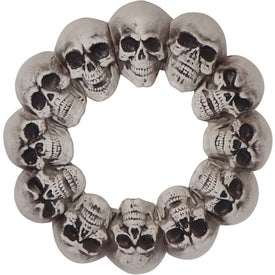 15.7" Dungeon Skull Indoor/Outdoor Hanging Halloween Wreath