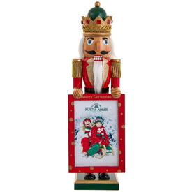 15" Nutcracker King Holding Picture Frame
