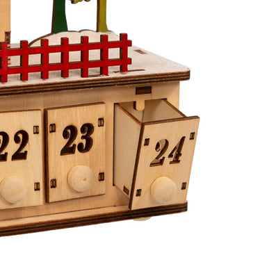 6.7" Light-Up Christmas Village Advent Calendar