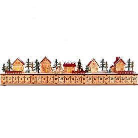 6.7" Light-Up Christmas Village Advent Calendar