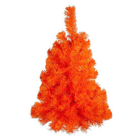 24" Unlit Orange Halloween Wall Tree