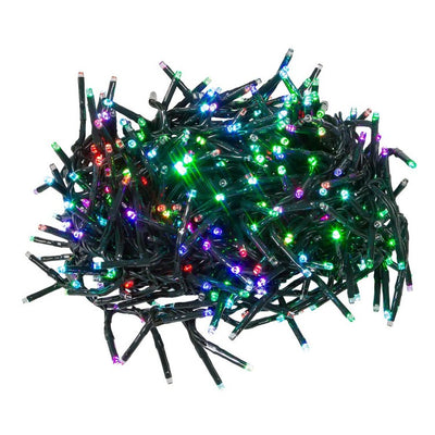 480-Light 15.7' Connectable Cluster Garland with RGB Twinkle LED Lights