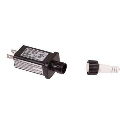 600-Light 49.2' Rice Light Set with Cool White LED Lights and White Wire