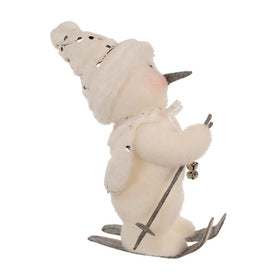 10" Skiing Snowman Tabletop Decoration